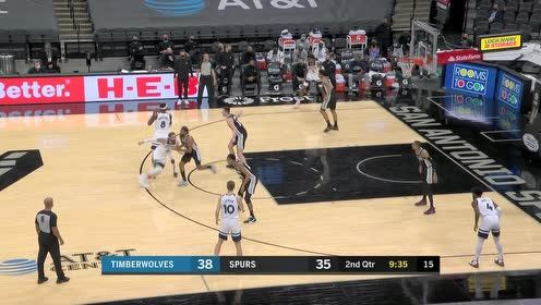 【NBA集錦】麥克丹尼爾斯三分穿云 萊曼搶斷反擊上籃一條龍