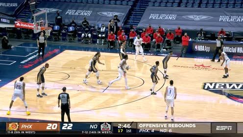 【NBA集錦】猛虎下山稱霸籃下 亞當斯單手摘瓜雙臂補扣炸筐