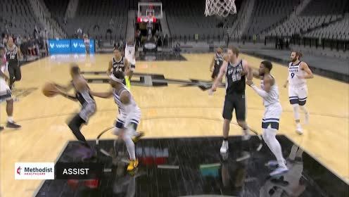 【NBA集錦】僅在搶斷與被搶斷之間 穆雷鬼手背傳瓦塞爾跟進(jìn)上籃2+1