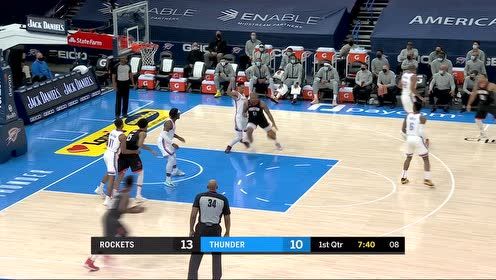【NBA集錦】火箭進攻一頓操作 貝茲利正面大帽無情拒絕
