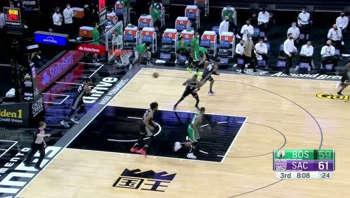 【NBA集锦】沃克都坐不住了!泰斯布朗两连击打停国王