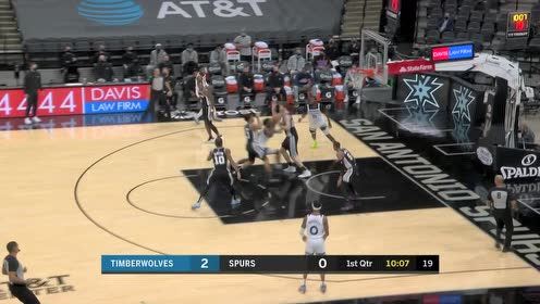 【NBA集錦】動作優(yōu)美小折疊 朗尼沃克空中漫步上籃打進(jìn)
