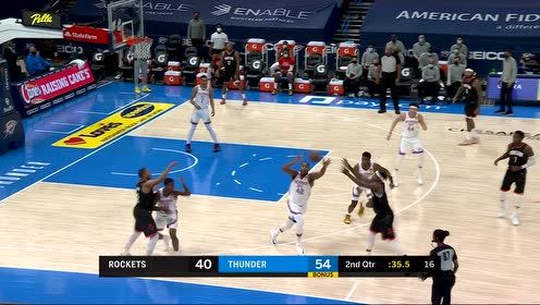 【NBA集錦】戈登考辛斯聯(lián)袂出擊 火箭追分勢頭超猛