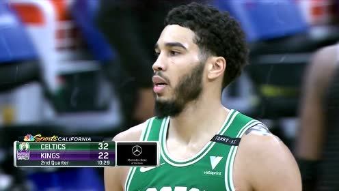 【NBA集锦】凯尔特人vs国王 第2节英文原声回放