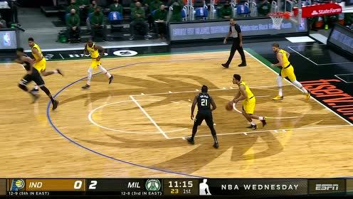 【NBA集錦】單槍匹馬長驅(qū)直入 字母哥上籃取分如探囊取物
