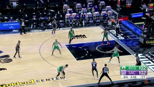 【NBA集锦】坚决回应 哈利伯顿塔图姆各进三分
