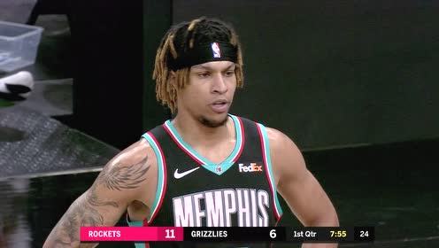 【NBA录像回放 国语】NBA常规赛:火箭vs灰熊 第1节中文解说回放