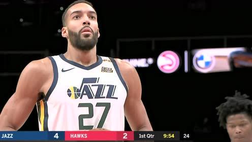 【NBA錄像回放 原聲】爵士vs老鷹第1節(jié)英文原聲回放