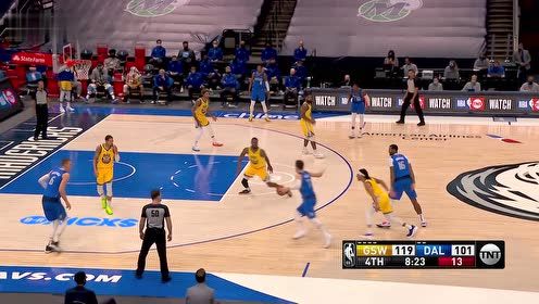 【NBA集錦】維金斯釘板大帽東契奇 庫里場下頑皮猛擦玻璃