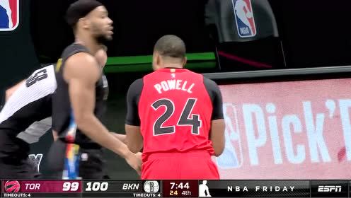 【NBA集锦】洛瑞切球稳准狠 鲍威尔突破上篮轻松写意