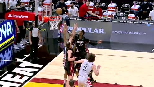 【NBA集锦】听说你得分很爆炸？阿德巴约大帽扇飞比尔