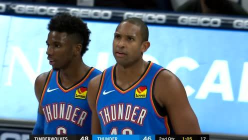 【NBA集錦】森林狼vs雷霆 第2節(jié)英文原聲回放