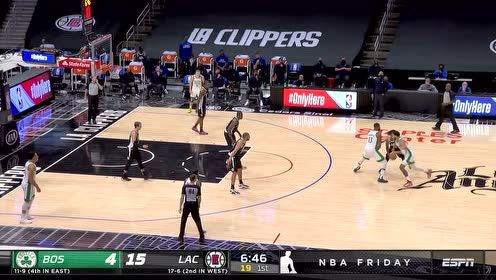 【NBA集锦】手感热得发烫 塔图姆连续飙进不讲理三分!