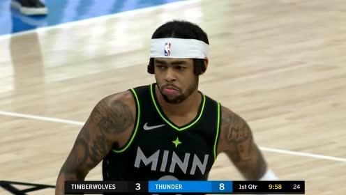 【NBA集錦】森林狼vs雷霆第1節(jié)中文解說回放