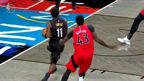 【NBA集锦】吃饼吃到撑 欧文再助小乔丹飞天遁地