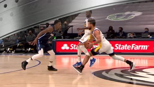 【NBA集锦】手速不是一般人 库里三分线上极限出手一击即中
