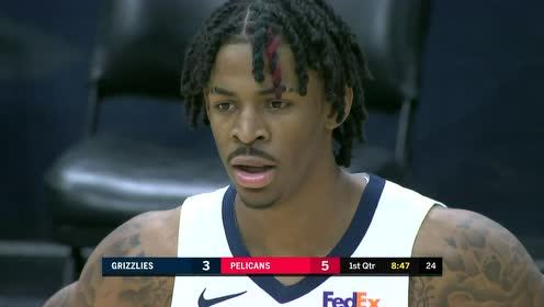 【NBA集錦】灰熊vs鵜鶘 第1節(jié)英文原聲回放