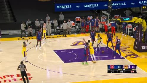 【NBA集锦】施罗德传球真乃艺术 浓眉双臂暴扣将比赛拖入二加时