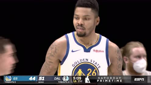 【NBA录像回放 国语】手感来了挡都挡不住 库里外线急停三分命中靶心