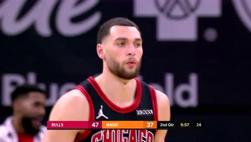 【NBA集锦】武切维奇中距离跳投稳稳命中 拉文撤步中投还以颜色