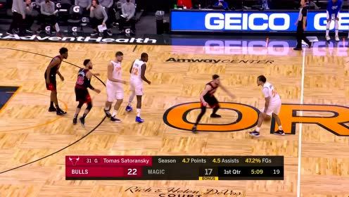 【NBA集锦】你有张良计我有过墙梯 萨托兰斯基培根对飙三分