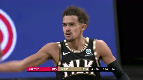 【NBA集锦】又遇到可以喂饼的人 特雷杨助飞卡佩拉空切暴扣