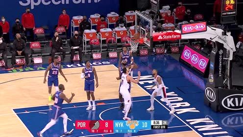【NBA集錦】這進(jìn)攻火力太猛 利拉德首節(jié)就轟下13分