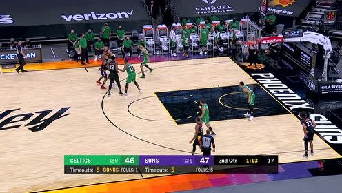 【NBA集錦】布克vs凱爾特人集錦 全場(chǎng)18+11投射助攻樣樣通