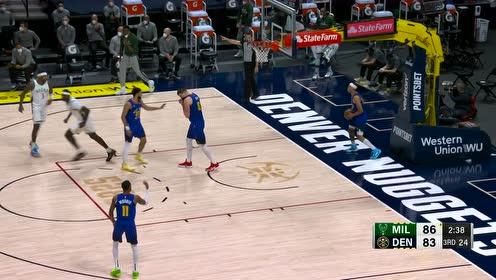 【NBA集錦】干得漂亮！奧古斯丁擊地助飛波蒂斯凌空過掉兩人單臂劈扣