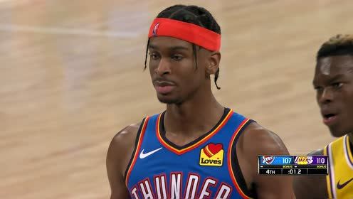 【NBA集錦】波普防守犯規(guī)送罰球 亞歷山大3罰全中留給湖人1.2秒！