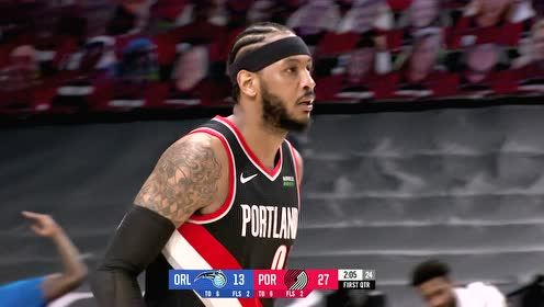 【NBA集锦】枪里还有子弹 安东尼干拔三分无视防守