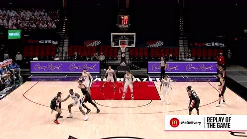 【NBA集锦】武切维奇弧顶三分架炮 特伦特突破急停干拔中投还击