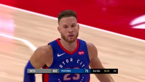 【NBA集錦】哈登連續(xù)胯下把格蘭特晃暈 一步突破寫意取分