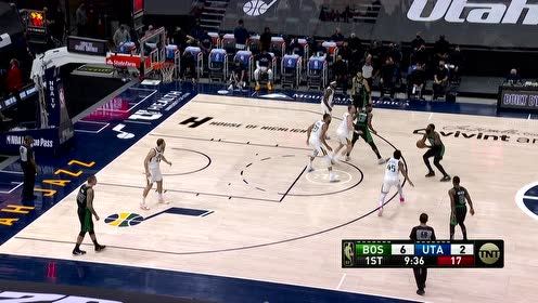 【NBA集锦】单人扛起全队进攻 杰伦布朗半场爆砍20分合集