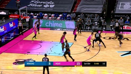 【NBA集锦】阿丘瓦篮下没有出手机会 不慌不忙分球奥利尼克三分命中