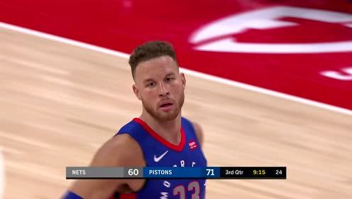 【NBA录像回放 原声】篮网vs活塞第3节 英文原声回放