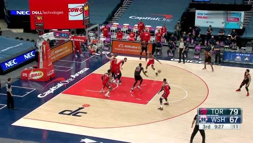 【NBA集锦】奇才反击突袭 韦少干拔三分打停猛龙让人泪目