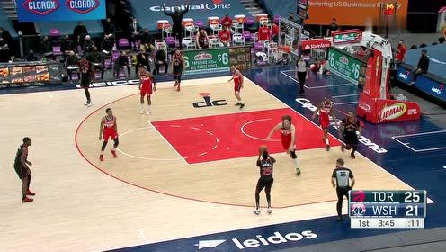 【NBA集锦】猛龙进攻多点开花 三分射得奇才手足无措