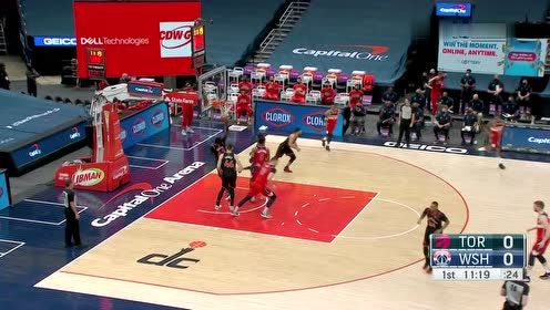 【NBA集锦】八村内线强打先下一城 韦少僵尸跳投跟上