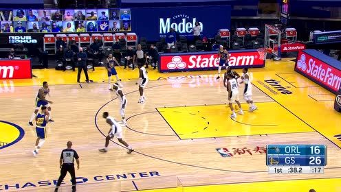 【NBA集锦】单节出手18次三分破队史纪录 库里单节命中4记三分!