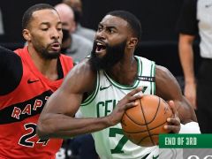 NBA常规赛：三节战罢，凯尔特人领先猛龙8分