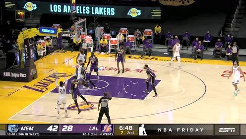 【NBA集锦】莫兰特折叠突分 布鲁克斯手起刀落三分入网