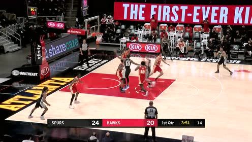 【NBA集锦】我的预判你的预判不到!特雷杨抢断后三分线急停再加速甩掉防守轻取两分