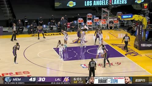 【NBA集锦】戴维斯连续中距离跳投取分 反手钉板血帽教育对手