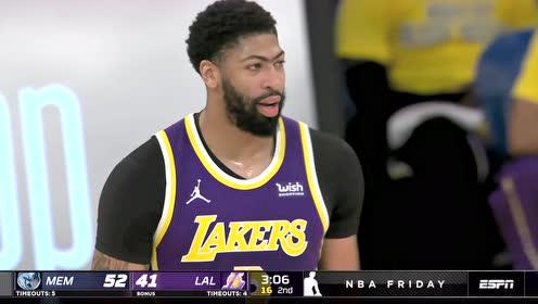 【NBA集锦】手感还是那么细腻 浓眉干拔迎射对手空心再中