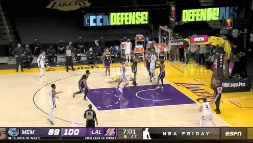 【NBA集锦】一步轻松过小加 莫兰特身姿鬼魅双手灌筐