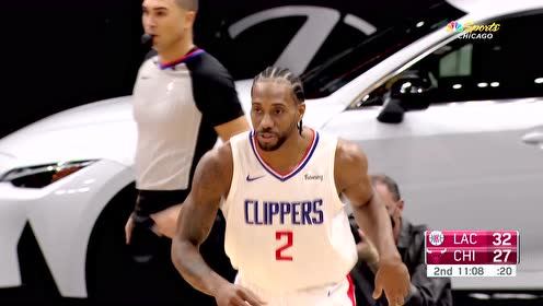 【NBA集錦】說一句卡幀版喬丹不過分吧！萊昂納德翻身跳投穩(wěn)穩(wěn)命中