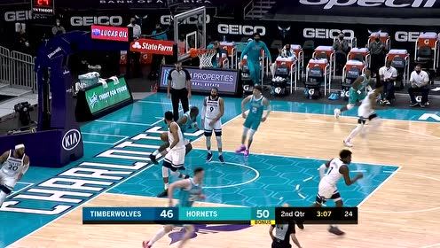【NBA集锦】鲍尔飞饼精准送达 比永博双手空接暴扣