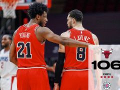 NBA常规赛：伦纳德33+6+3，快船125-106战胜公牛