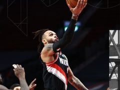 NBA常规赛：半场战罢，开拓者以73-52暂时领先骑士